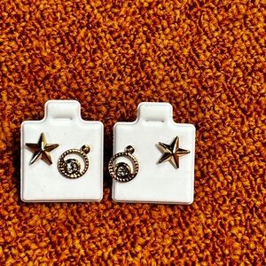 two pairs of earrings